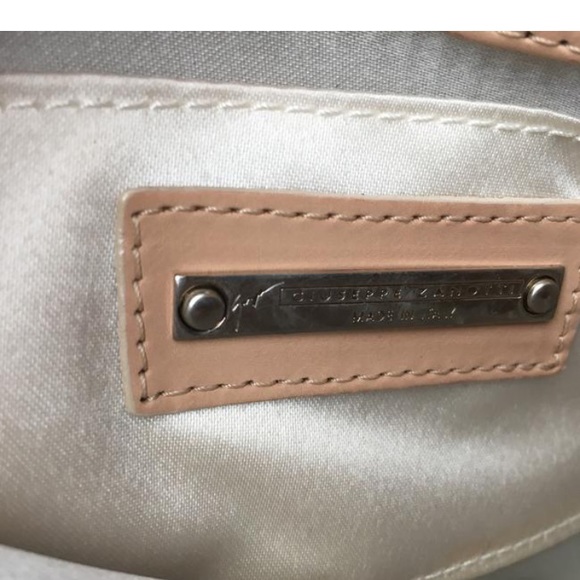 Giuseppe Zanotti Leather Bag w/turquoise Handle Shoulder Bags